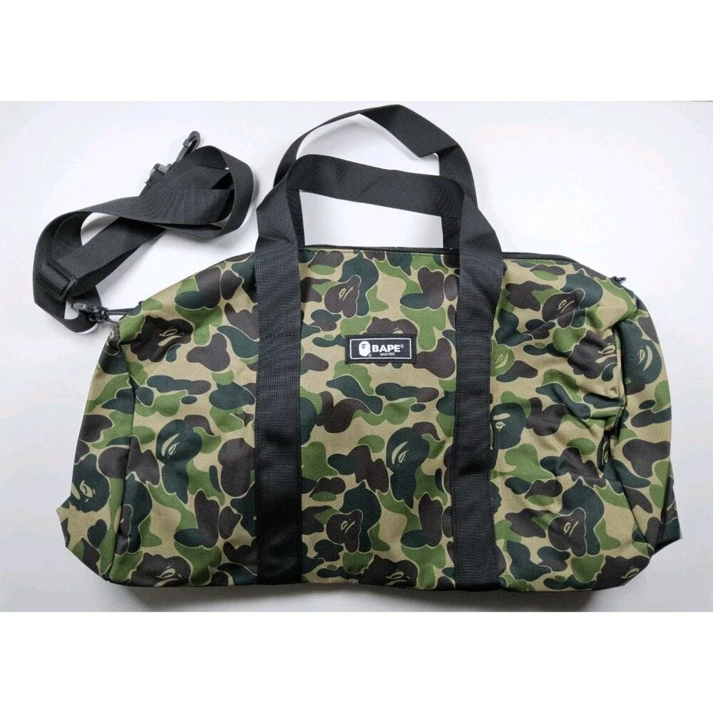 BAPE A Bathing Ape Duffle Bag Camo Green 2020 Spring Japanese Magazine Promo